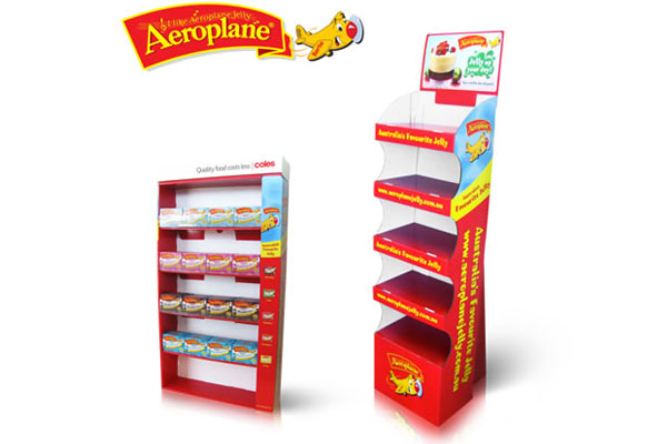 Aeroplane Jelly brand Point of Sale displays created by One Source Global